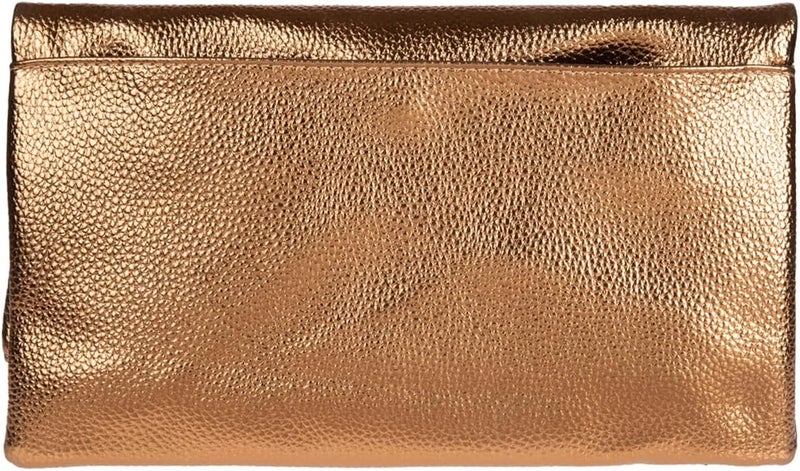 JNB Women's Faux Leather Zipper Foldover Clutch Purse with Tassel - Image 2